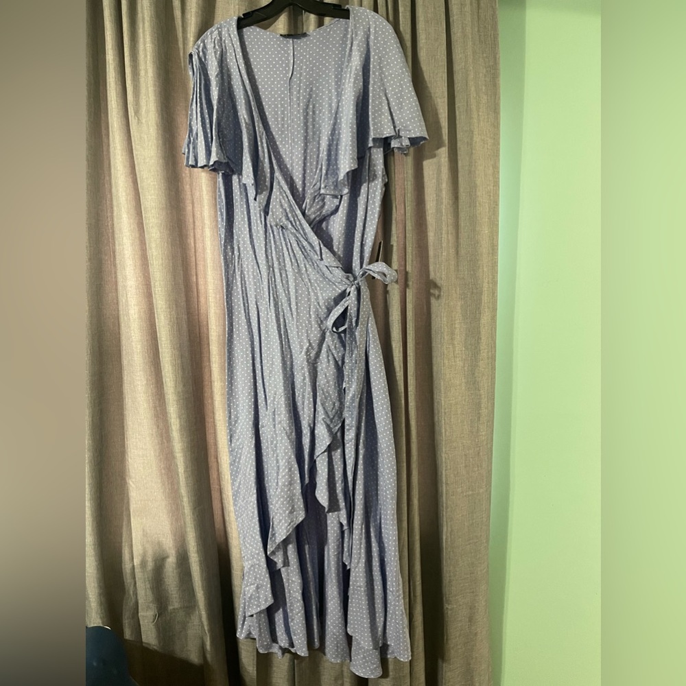 Eliqoii, dress, size 24, short sleeve, wrap around